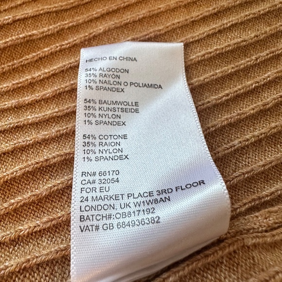 Free People Skyline Tan Ribbed Midi Skirt | Size XS - Picture 10 of 10